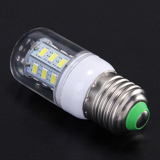 E27 220V 5W 500Lm 24LED White 5730SDM LED Corn Light Bulb Night Light Lamp With Housing