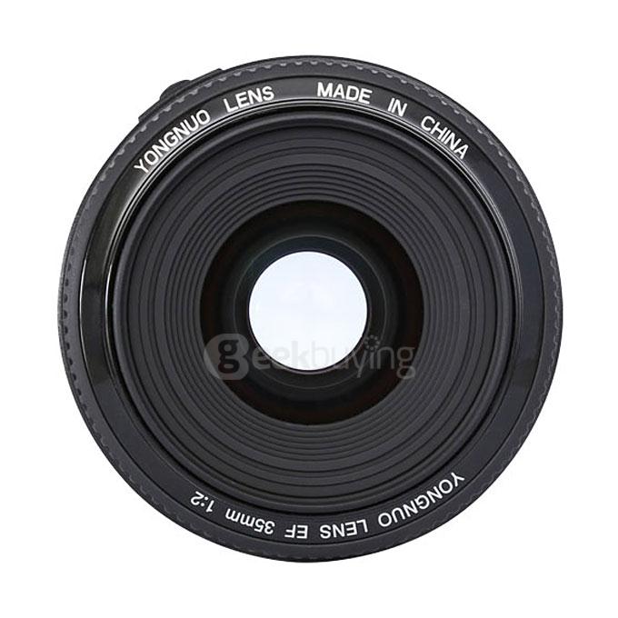 Yongnuo YN35mm F2 Lens Wide Angle AF Prime Lenses for Canon - Black