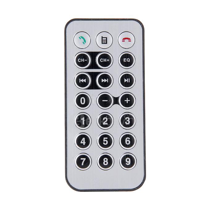 Bluetooth FM Transmitter Handsfree Car Kit MP3 Music Player Radio Adapter With AUX SD Card Reader - Black
