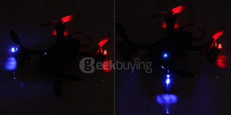 Hubsan X4 H107C 4CH RC Quadcopter 2.4G 6 Axis Gryo 0.3MP Camera RTF - Black & Red