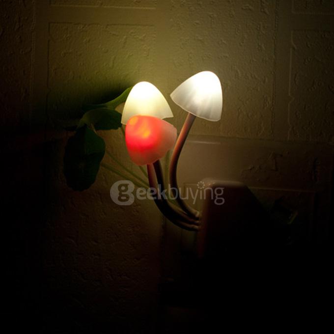 Cute Mushroom Shape Design LED Light Night Light Bed Lamp