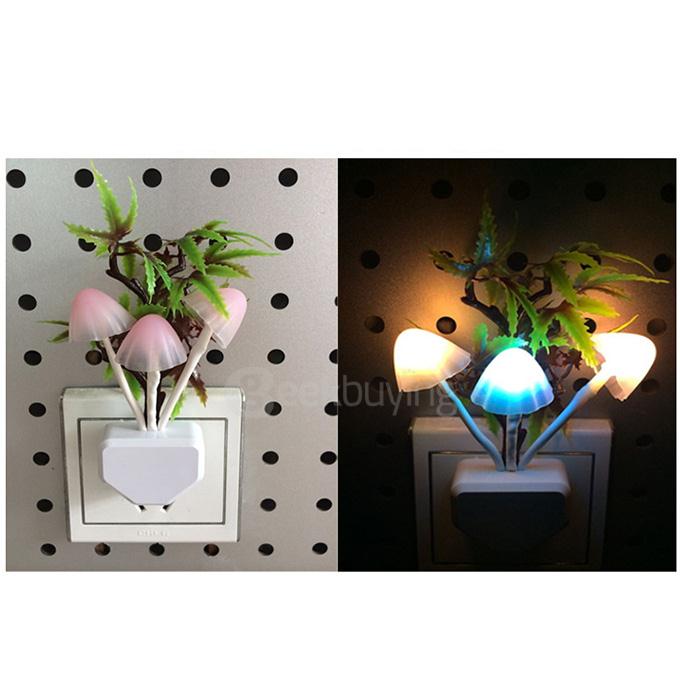 Cute Mushroom Shape Design LED Light Night Light Bed Lamp
