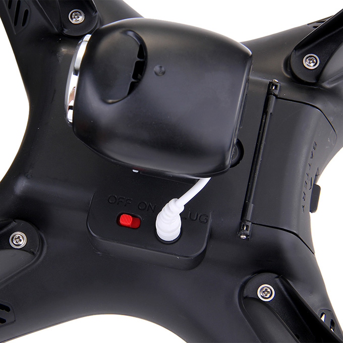 Syma X8C Venture Quadcopter 2MP HD Camera Headless Mode RTF 2.4G RC 6 Axis Gyro 3D Flip Fly - Black