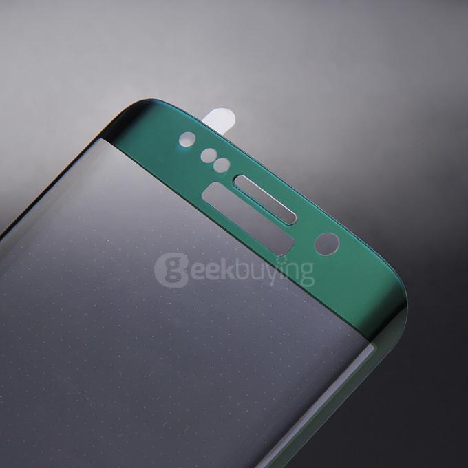 Makibes 3D Curved Surface Toughened Glass 0.33mm Screen Protector Film Cover Arc Edge For Samsung S6 Edge - Green