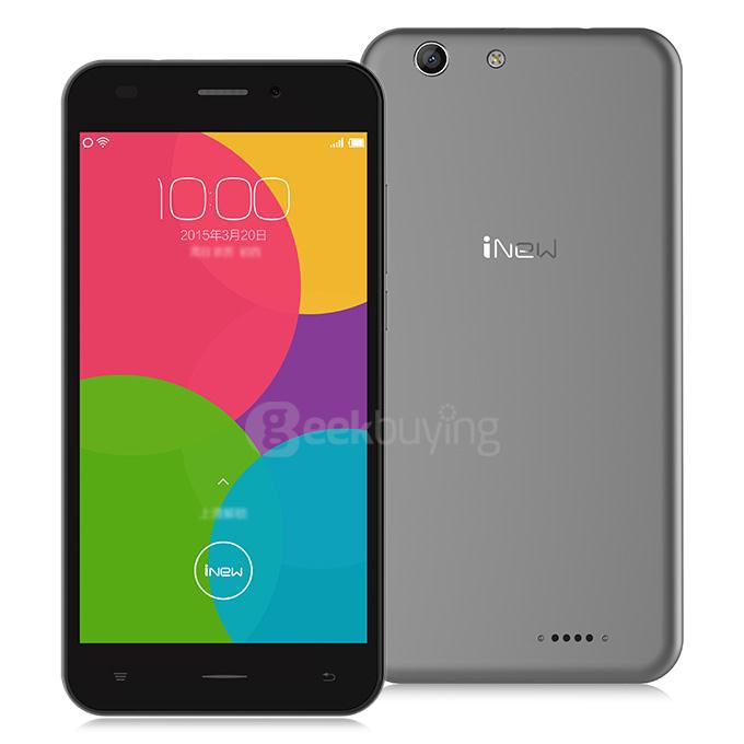 iNew U5 5.0inch IPS 1280x720 4G FDD-LTE Android 5.1 1GB RAM 16GB ROM Smartphone MT6735 Quad Core 8.0MP 2.0MP - Gray