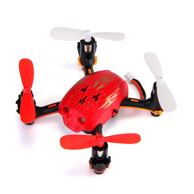 Global Drone GW008 Mini Skull 2.4G 4CH 6Axis Automatic Parallel System 3D Rolling RC Quadcopter - Red