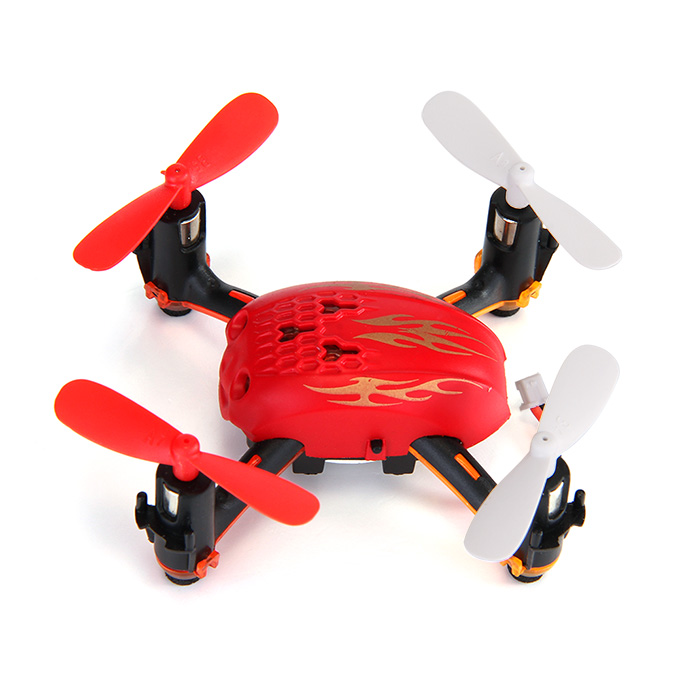 Global Drone GW008 Mini Skull 2.4G 4CH 6Axis Automatic Parallel System 3D Rolling RC Quadcopter - Red