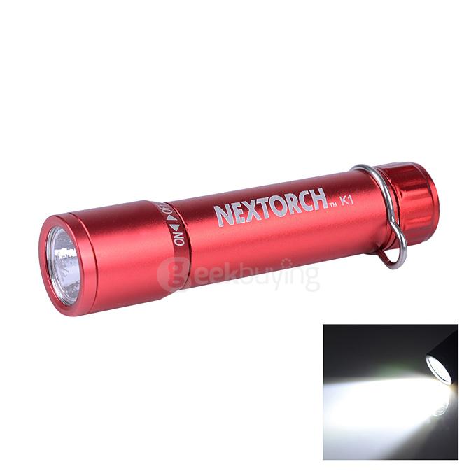 NEXTORCH EDC K1 Portable Mini 40LM White Light Flashlight w/ Key Chain - Red