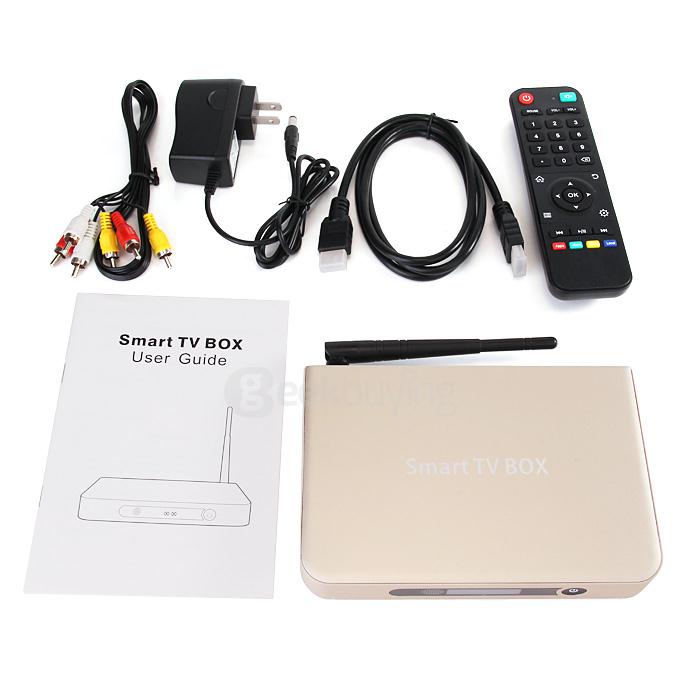 T9 4K TV BOX Amlogic S812 Quad Core 2G/8G 2.4G/5G WIFI Bluetooth4.0 KODI HDMI Dolby 3D - Gold