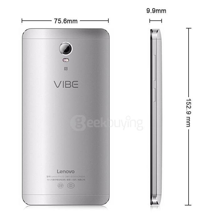 Lenovo Vibe P1/P1C58 5.5inch FHD Android 5.1 2GB 16GB 5000mAh Smartphone 64bit Qualcomm Snapdragon 615 Octa Core 13.0MP - Silver