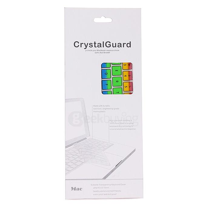 Waterproof Dustproof Silicone Keyboard Protective Film Protector Cover for 12inch US Apple Macbook - Rainbow Colors