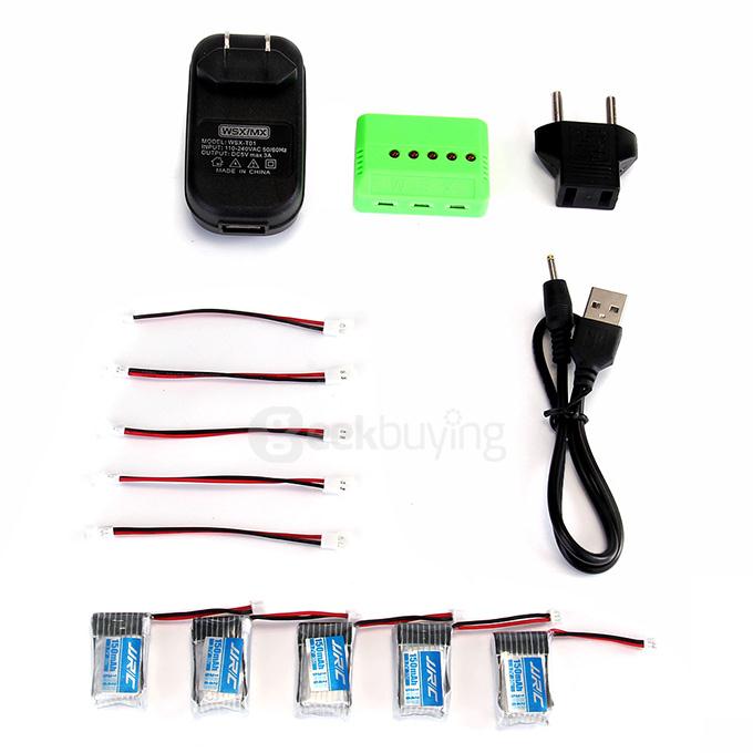 X6A-D01 VA36A 5Pcs 3.7V 150mAh Battery X6 Charger Conversion Cable for JJRC H20