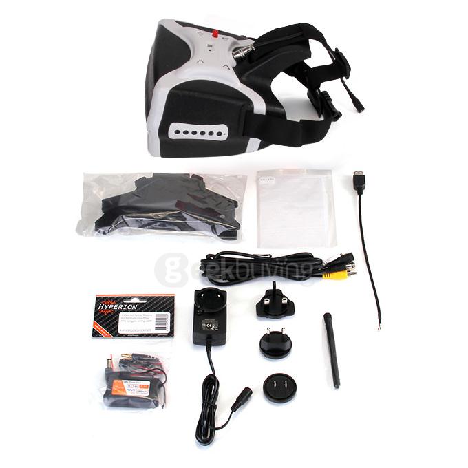 Headplay 5.8G FPV Goggles Aerial Video Glasses FOV72 1280*800 HD HDMI40 - White