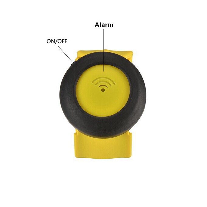 HAVIR HV-102 Waterproof Toddler Kids Bluetooth 4.0 Anti-lost Safety Alarm Wristband for iOS and Android OS - Yellow