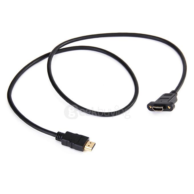 ULT-unite HDMI Male to HDMI Female Adapetr Converter HD Extension Cable 1M Support 3D 2K*4K - Black