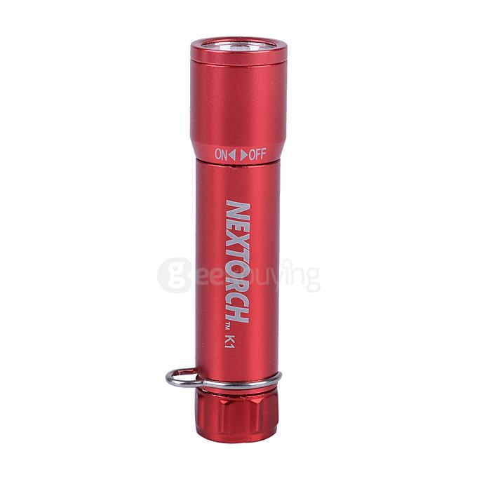 NEXTORCH EDC K1 Portable Mini 40LM White Light Flashlight w/ Key Chain - Red