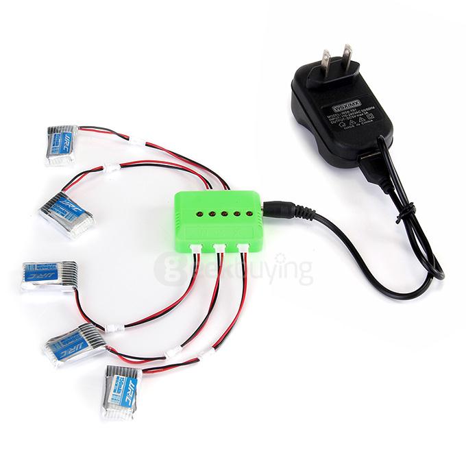 X6A-D01 VA36A 5Pcs 3.7V 150mAh Battery X6 Charger Conversion Cable for JJRC H20