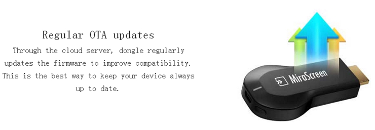 MiraScreen WIFI Display Dongle 1080P Miracast DLNA Airplay AM8252 802.11 b/g/n HDMI