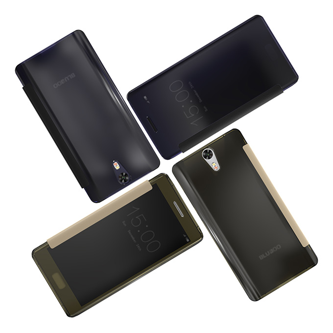 Original Flip Cover for BLUBOO Xtouch Protective Hard Cover View Style Case for Bluboo Xtouch - Blue