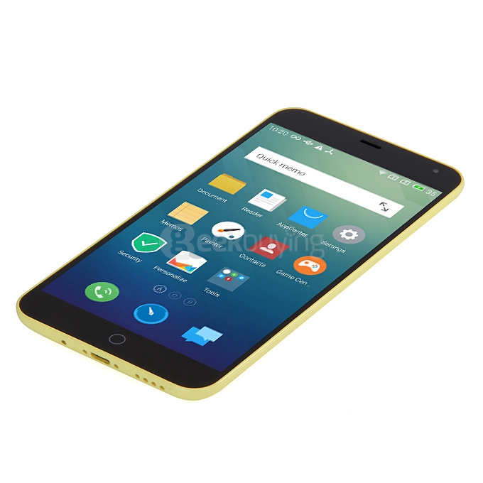 MEIZU MEILAN M1 NOTE 5.5inch FHD Smartphone 4G LTE MTK6752 Octa Core 1.7 GHz Flyme 4 OS 2GB RAM 16GB ROM 13.0MP - Yellow