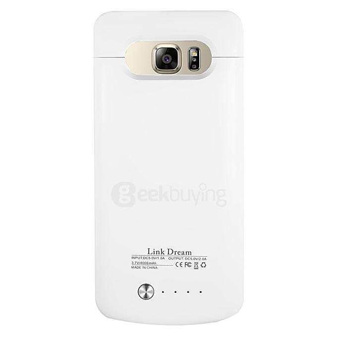 Link Dream External Backup Battery Case 4000mAh with Capacity Indicator Light for Samsung Galaxy Note 5 - White