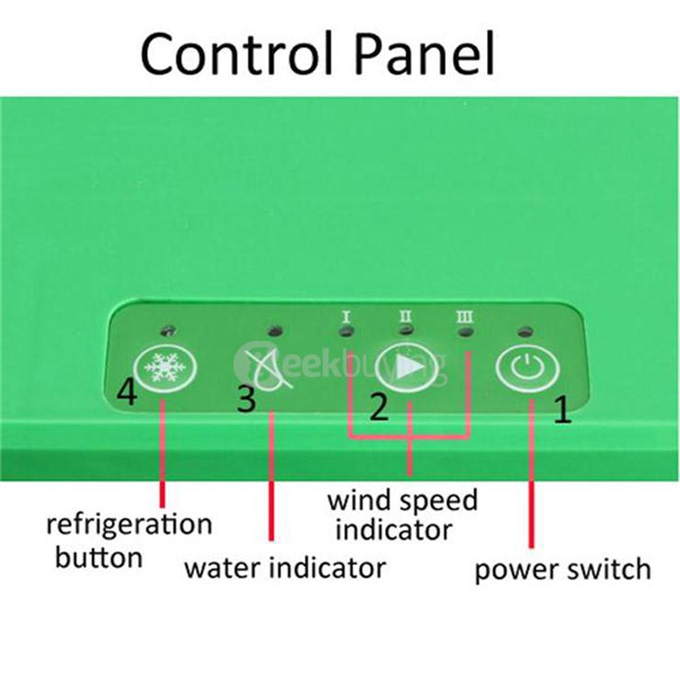 Mini Portable Air Conditioner Desktop Table Cooling Fan Mist Spray Touch Control - Pink