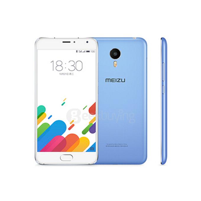 Meizu Metal / M1 Metal 5.5inch FHD 2.5D 4G Flyme 5 Smartphone 64bit Helio X10 Octa Core 2GB 16GB mTouch 2.1 5.0MP+13.0MP - Blue