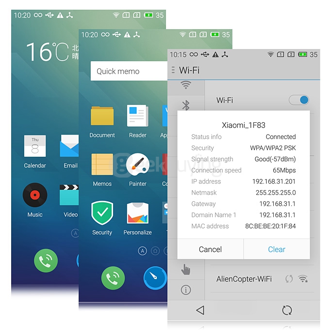 MEIZU MEILAN M1 NOTE 5.5inch FHD Smartphone 4G LTE MTK6752 Octa Core 1.7 GHz Flyme 4 OS 2GB RAM 16GB ROM 13.0MP - Yellow