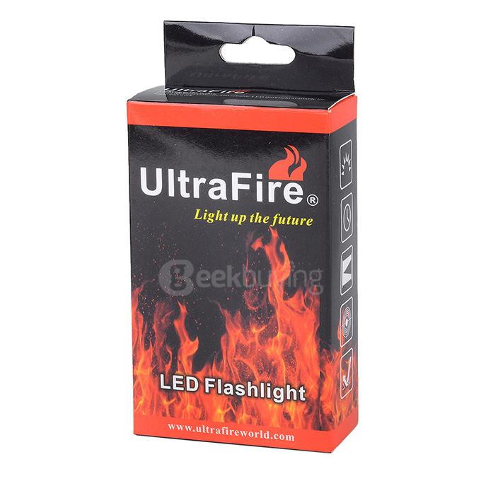 UltraFire SK68XPE 1-LED 400LM 1-Mode Cool White Light Flashlight w/ Clip - Silver