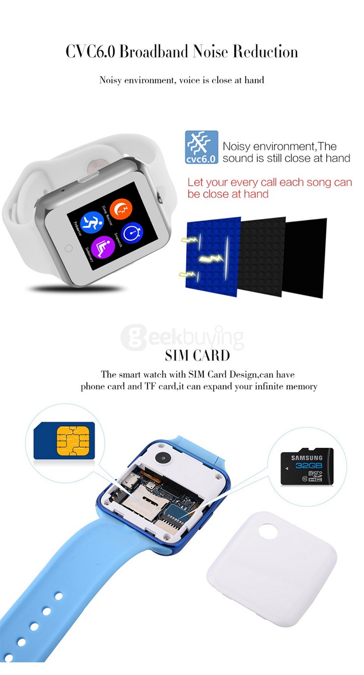 NO.1 D3 Smart Watch Phone Watch BT3.0 1.22