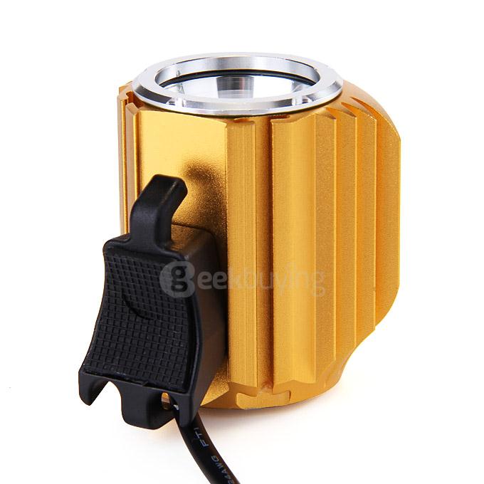 A12 CREE XM-L U2 1200LM LED Bicycle Flashlight - Gold