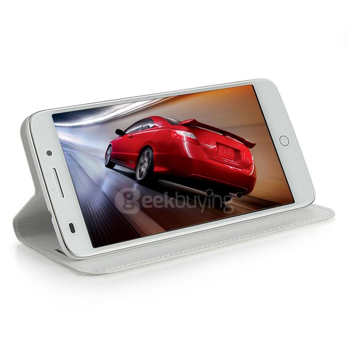 Original Flip Cover Protective Leather Case for UMI Emax Mini Smartphone - White