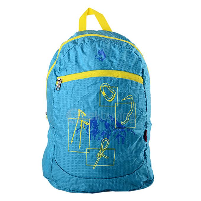 HASKY 0974 Outdoor Sports Foldable Water Resistant Nylon Backpack - Blue (20L)