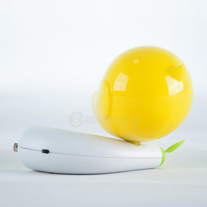 Birds LED Night Light Novel Wall Night Lamp with Wall Sticker - Yellow