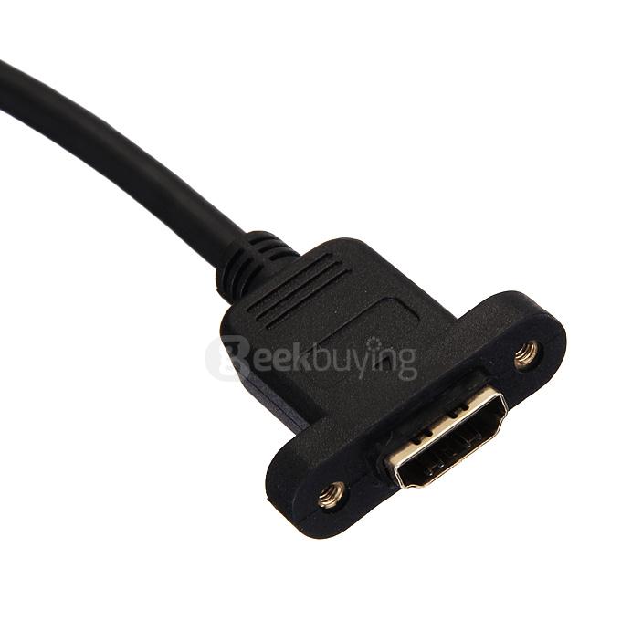 ULT-unite HDMI Male to HDMI Female Adapetr Converter HD Extension Cable 1M Support 3D 2K*4K - Black