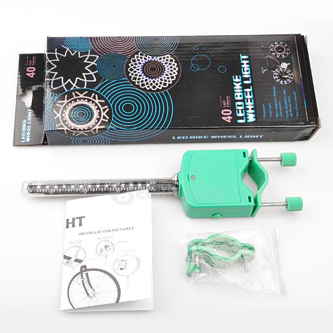 Bicycle Bike CHT-0313B 14 LED 45 Patterns Waterproof Wheel Spoke Light - Blue