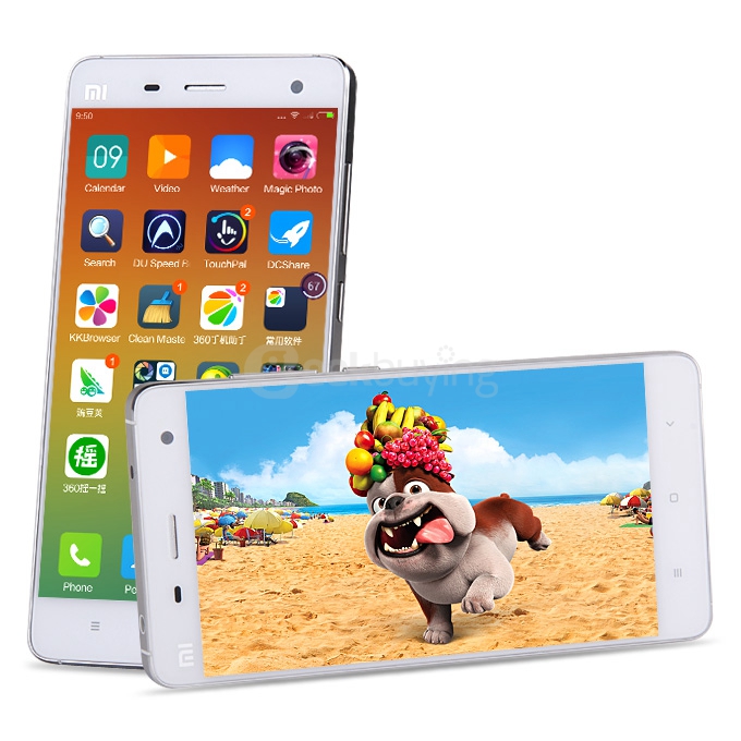Xiaomi Mi4 5.0Inch MIUI V6 2GB 16GB 4G FDD-LTE Smartphone Snapdragon801 Krait 400 Quad Core 2.5GHz Infrared Remote- White