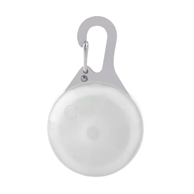 NiteIze SLG-06-07 Multi-functional Stainless Steel Outdoor Carabiner w/ LED - White + Silver