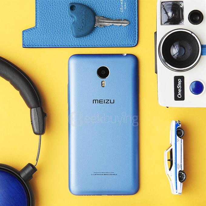Meizu Metal / M1 Metal 5.5inch FHD 2.5D 4G Flyme 5 Smartphone 64bit Helio X10 Octa Core 2GB 16GB mTouch 2.1 5.0MP+13.0MP - Blue