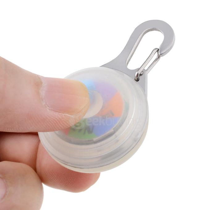 NiteIze SLG-06-07 Multi-functional Stainless Steel Outdoor Carabiner w/ LED - White + Silver