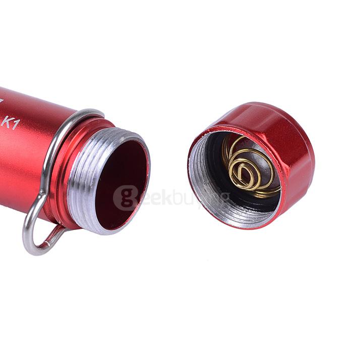 NEXTORCH EDC K1 Portable Mini 40LM White Light Flashlight w/ Key Chain - Red