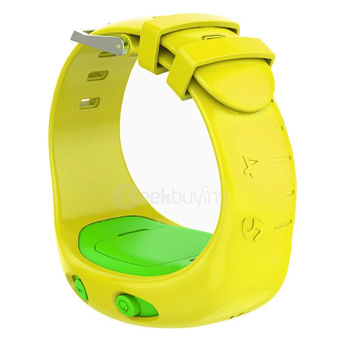 G65 Kids Smart Watch GSM Phone GPS Position Trace Alarm SOS Remote Monitor GPS + LBS + WiFi Positioning - Yellow