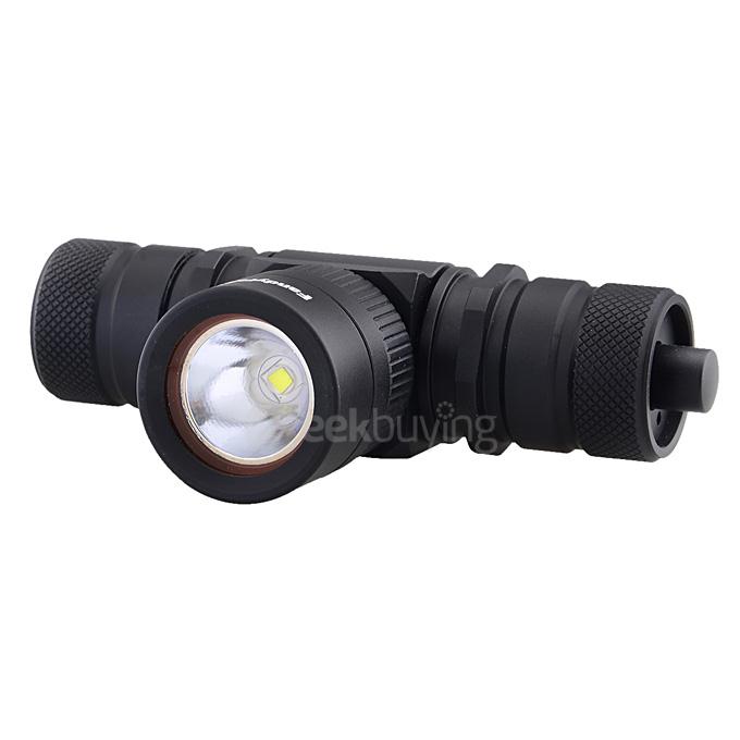 FandyFire CREE XM-L2 T6 1000lm 1-Mode Cool White Light Diving Flashlight w/ Strap - Black