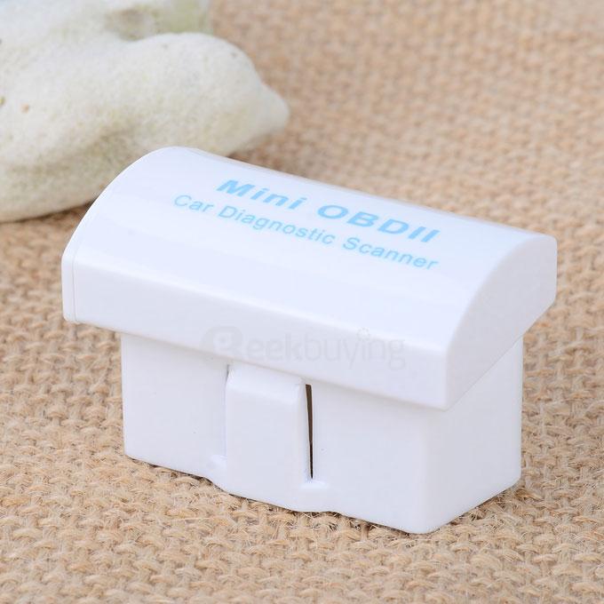 Mini OBDII Bluetooth Car Diagnostic Scanner - White