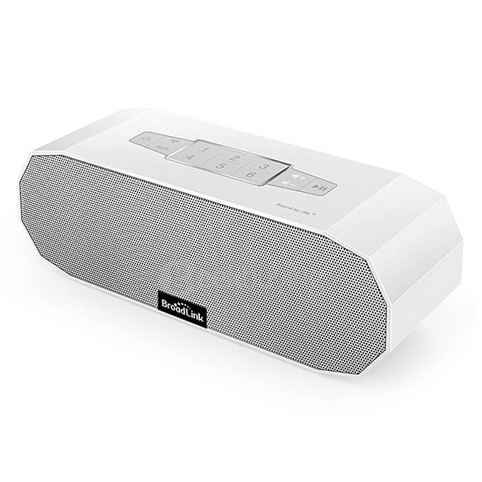 BroadLink MS1 Speaker Wifi Mini Portable Intelligent Audio System Ndfeb Magnet Dual Stereo Dual Passive Radio - White