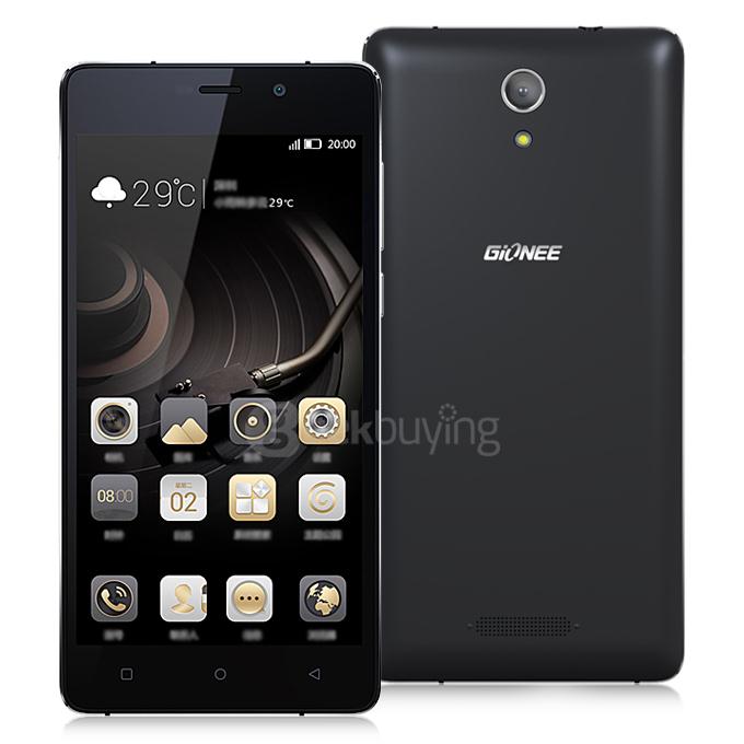 GIONEE M3S 5.0inch 4G 5000mAh Battery Android 5.1 Smartphone 1.5GB RAM 16GB ROM Qualcomm MSM8916 64bit Quad Core 1.2GHz Dual Cameras - Black