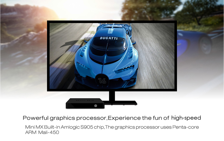 Beelink Mini MX TV Box Android 5.1 Amlogic S905 Quad Core HDMI 2.0 Bluetooth 4.0 Support Gigabit 1000M LAN