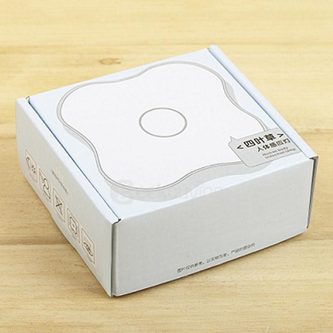 Four Leaf Clover LED Lamps Night Light Motion Sensor Light 6LED Human Body Motion Induction Lamp - Yellow