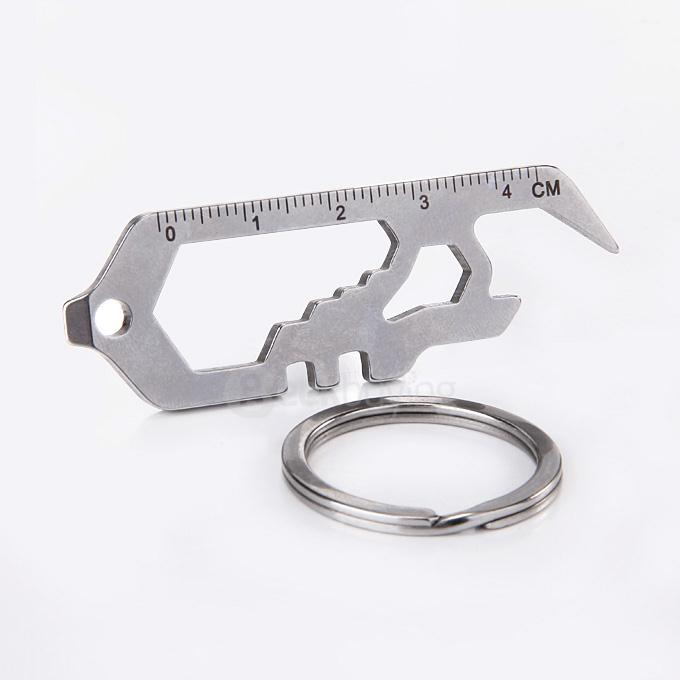 Sanrenmu GJ037Z Multifunctional Tool Multitool Bottle Opener Key Ring for Home Outdoor