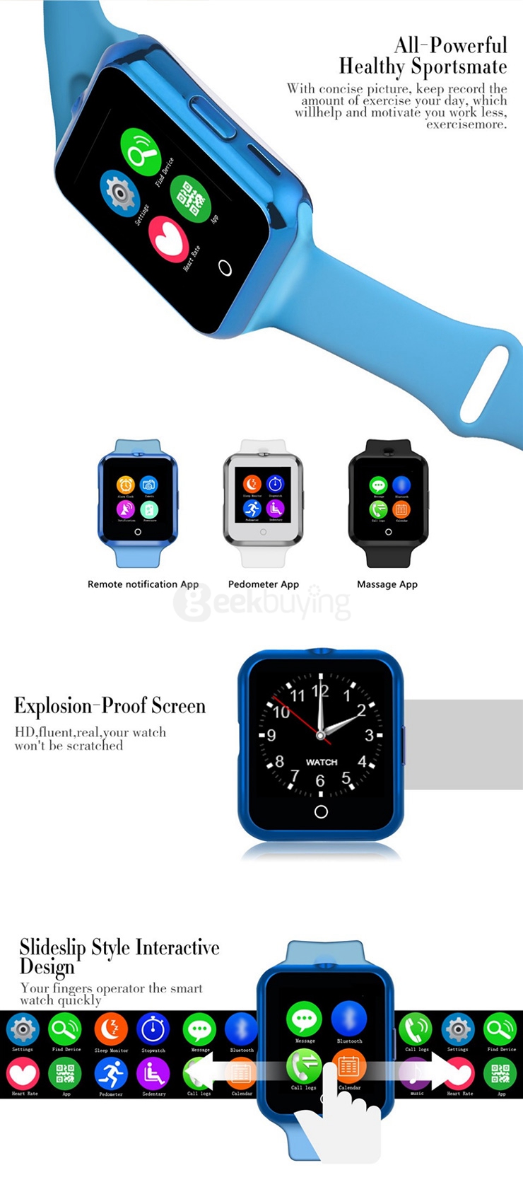 NO.1 D3 Smart Watch Phone Watch BT3.0 1.22